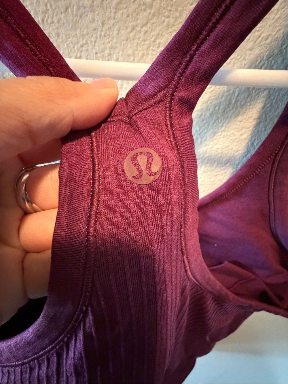 Lululemon ebb to street tank 10 with pads - Picture 3 of 4